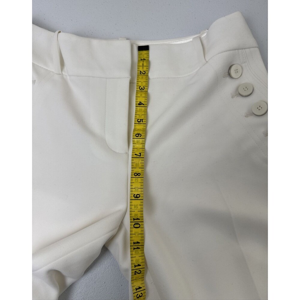 LTD White Wide Leg Sailor Pants Fully Lined Decorative Buttons Size 0 / W30 - Picture 11 of 16